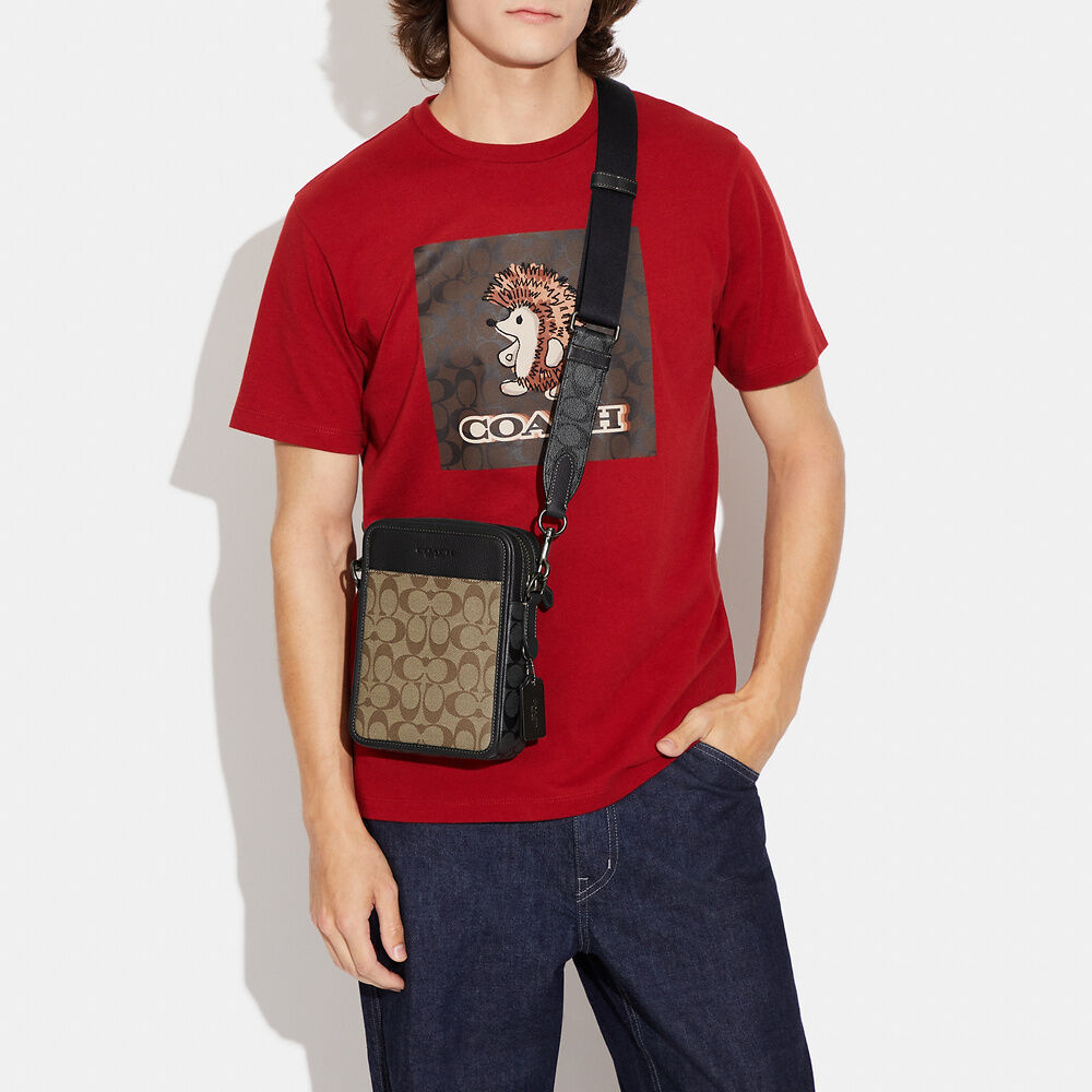Sullivan Crossbody In Blocked Signature Canvas