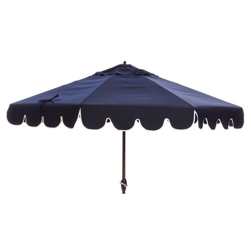 Phoebe Scallop-Edge Patio Umbrella, Sunbrella1